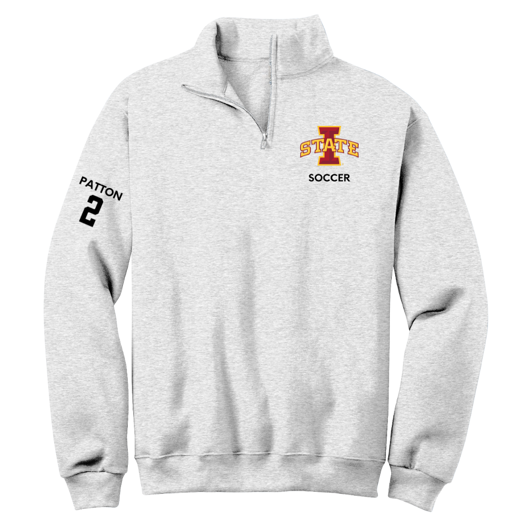Iowa State University Football Light Gray Quarter-Zip - #2 Jamison Patton