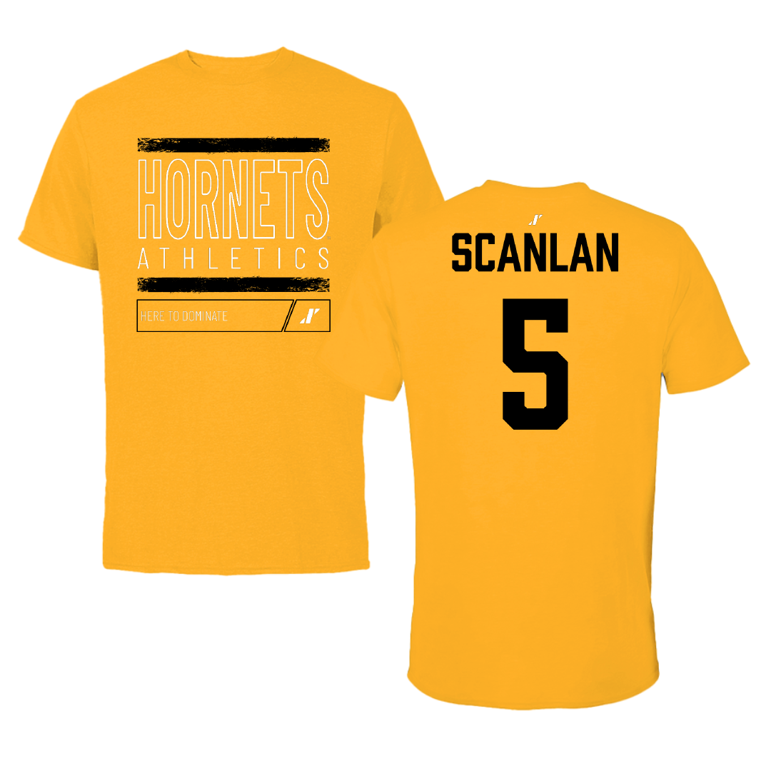 Alabama State University Volleyball Gold Dominate Tee - #5 Sierra Scanlan