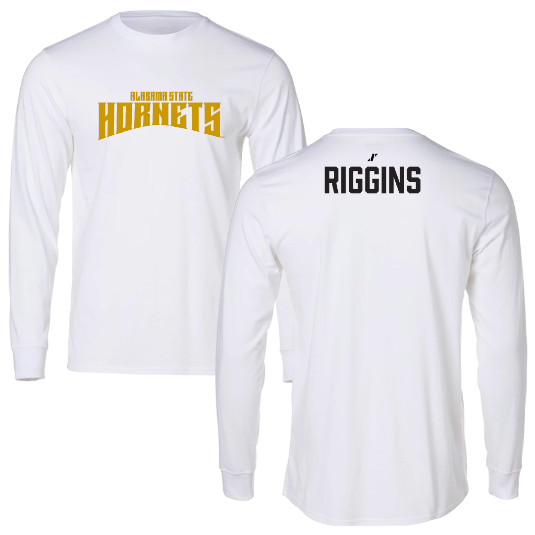 Alabama State University TF and XC White Classic Long Sleeve - Isaiah Riggins