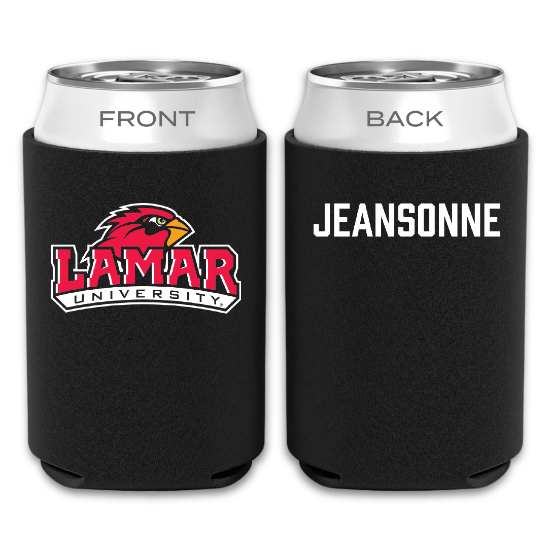 Lamar University Cheer Black Can Cooler - Brooke Jeansonne
