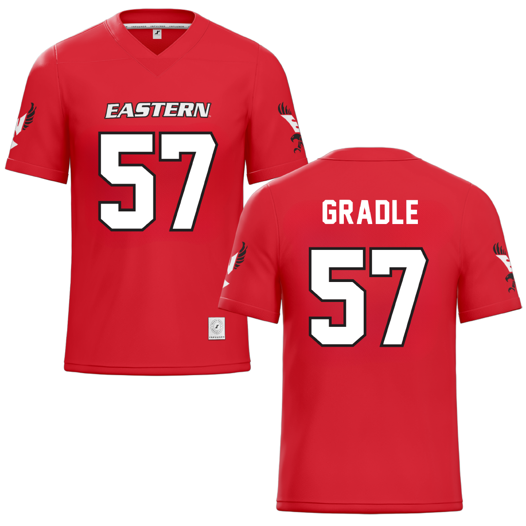 Eastern Washington University Red Football Jersey - #57 Michael Gradle