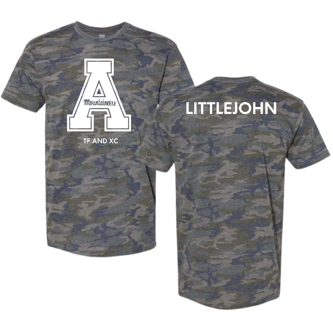 Appalachian State University TF and XC Vintage Camo Tee - Zaniya Littlejohn