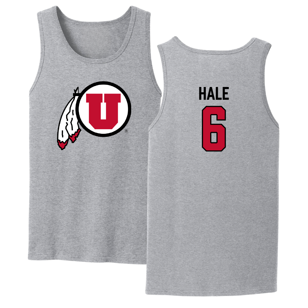 University of Utah Soccer Sport Gray Tank Top - #6 Brooke Hale