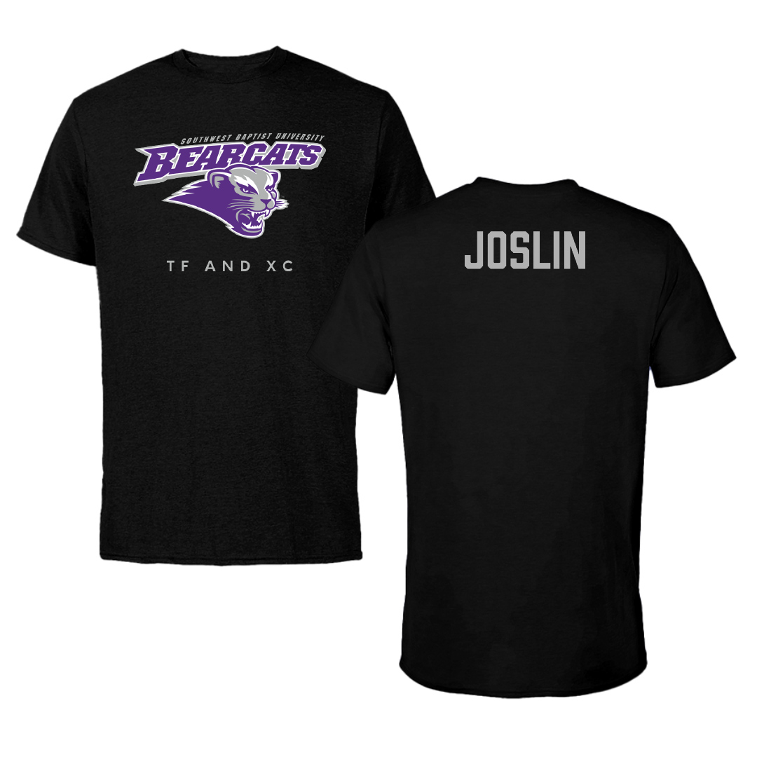 Southwest Baptist University TF and XC Black Performance Tee - Ellis Joslin