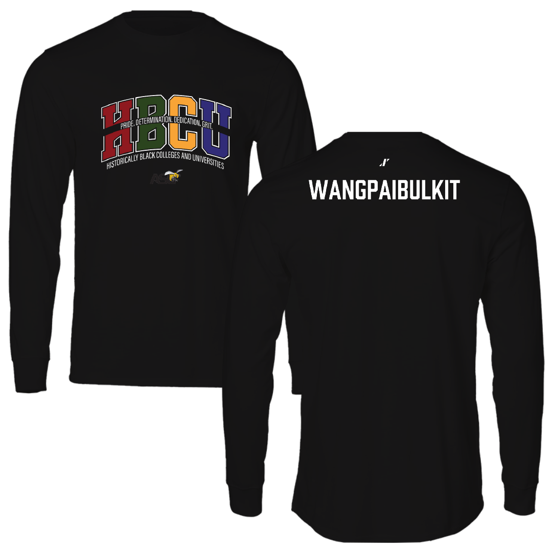 Alabama State University Golf Black HBCU Performance Long Sleeve - Chotithuch Wangpaibulkit