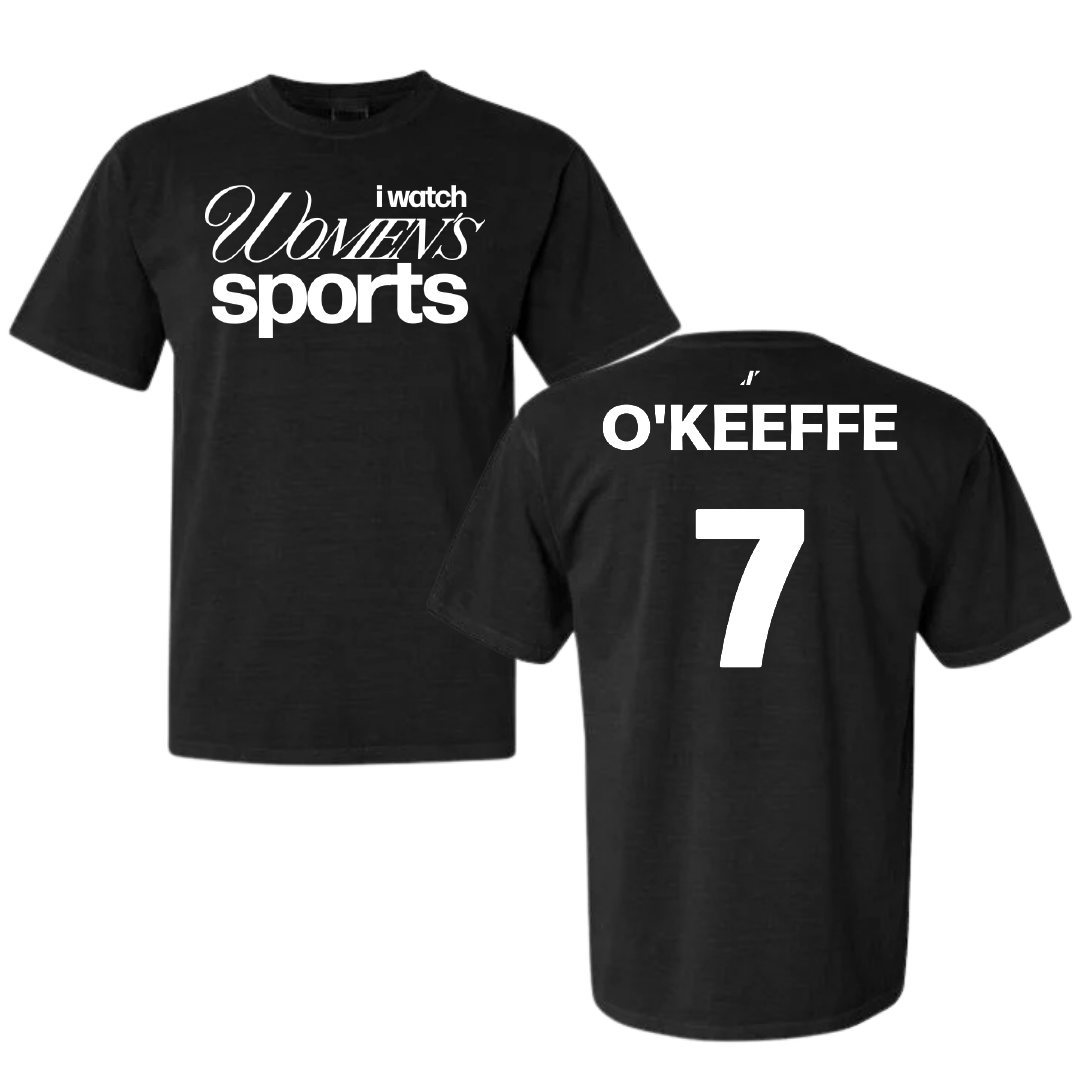 Lafayette College Softball Black WHM Comfort Colors Tee - #7 Jocelyn O'Keeffe