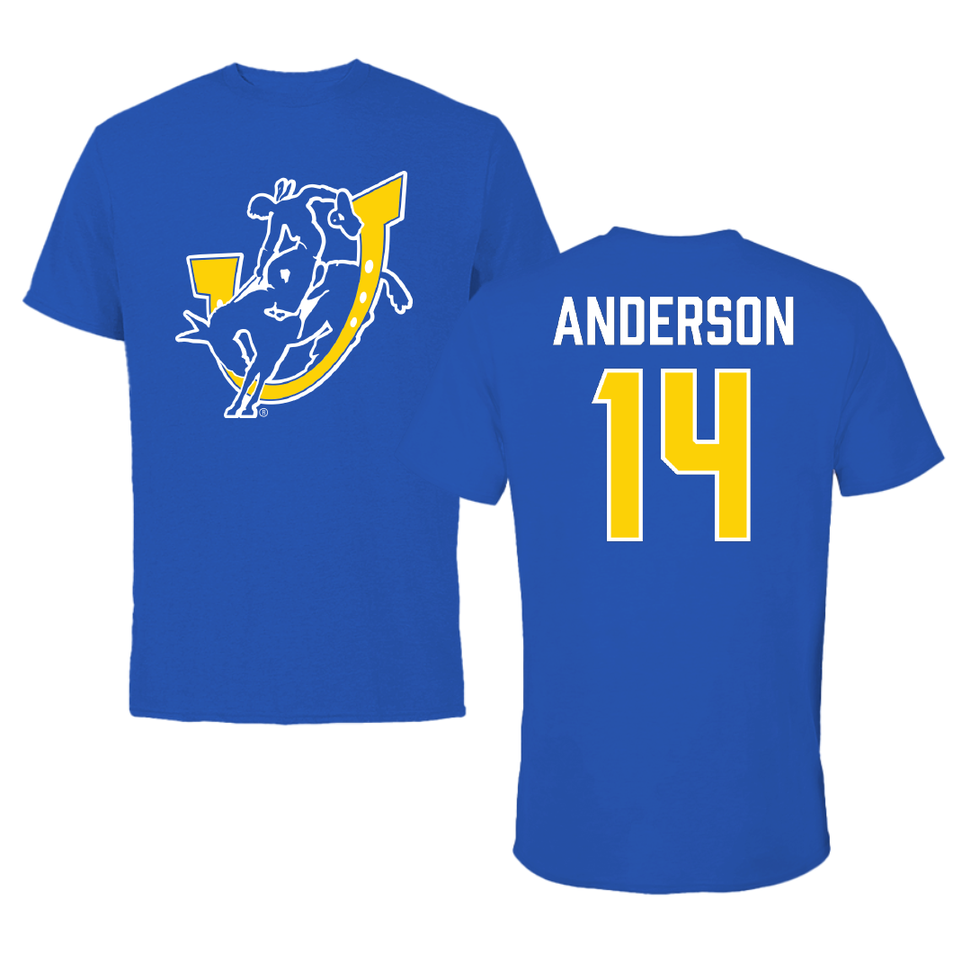 Southern Arkansas University Volleyball Blue Tee - #14 Addison Anderson