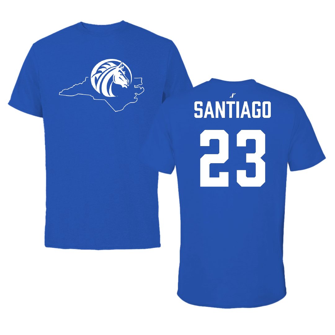 Fayetteville State University Basketball (M) Blue State Performance Tee - #23 Gerardo Santiago