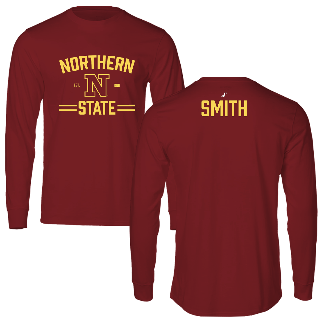 Northern State University Football Cardinal General Long Sleeve - Harrison Smith