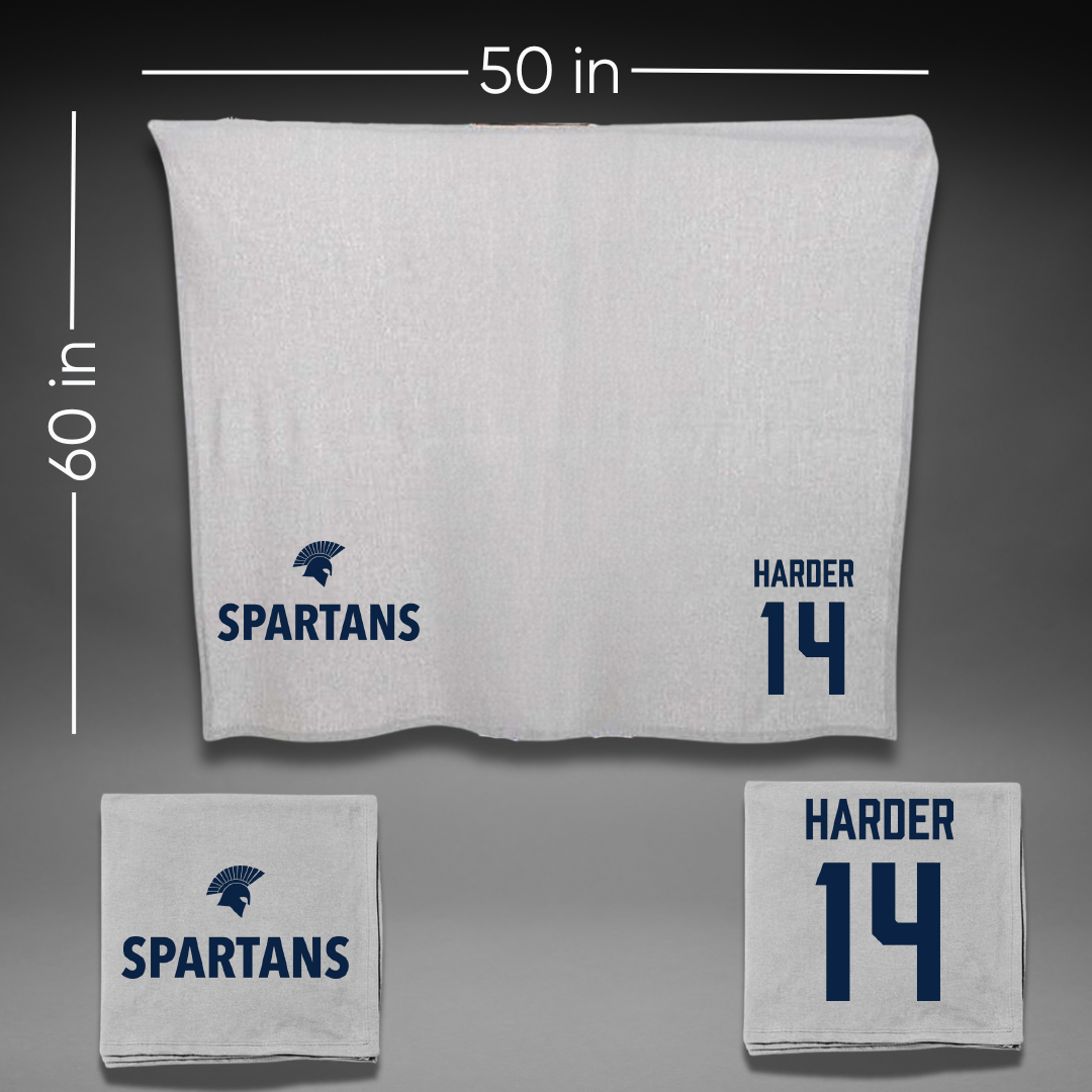 Missouri Baptist University Volleyball (W) Gray Blanket - #14 Abby Harder