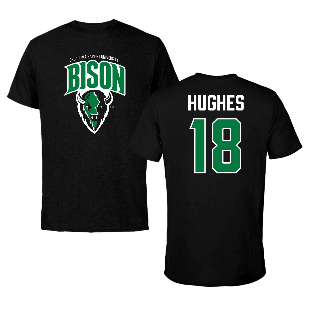 Oklahoma Baptist University Stunt Black Mascot Tee - #18 Alyssa Hughes