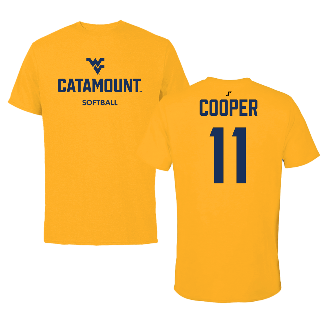 Potomac State College Softball Gold Tee - #11 Katelyn Cooper