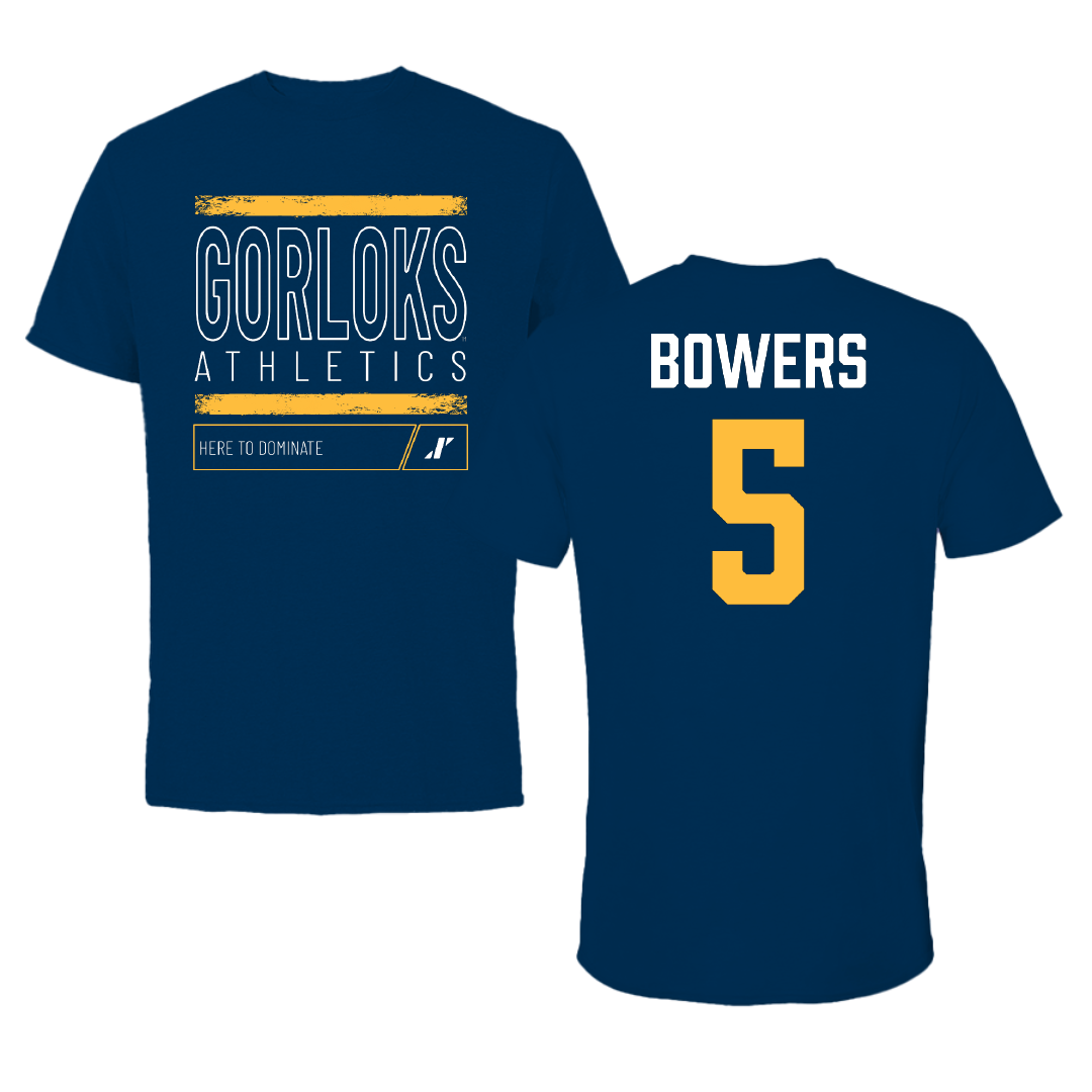 Webster University Soccer (W) Navy Dominate Tee - #5 Gemma Bowers