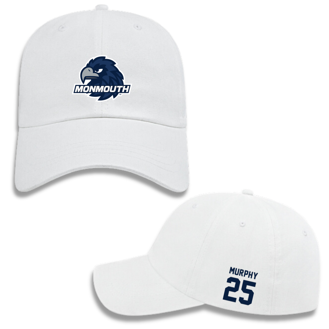 Monmouth University Football White Hat - #25 Patrick Murphy