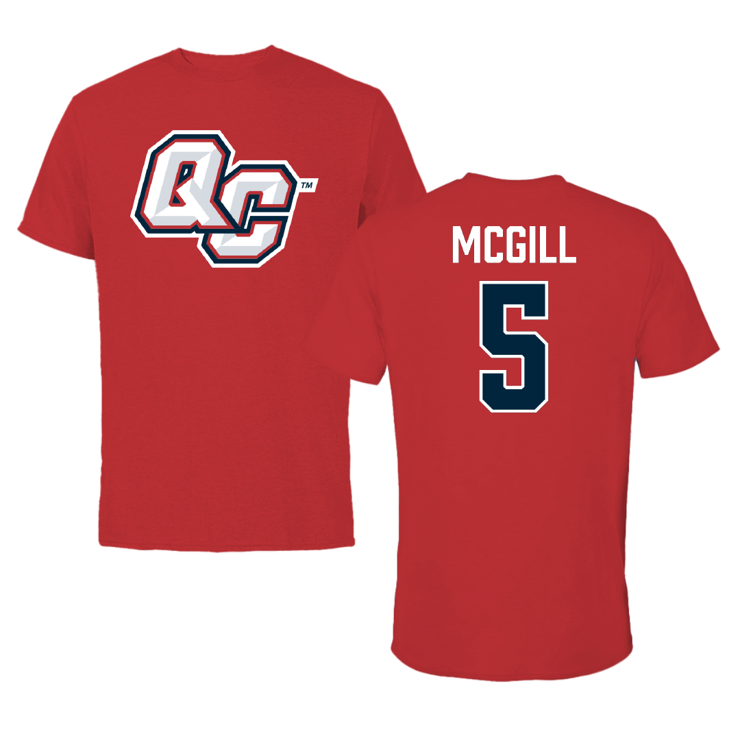 Queens College (New York) Basketball (W) Red Tee - #5 Shellby Mcgill