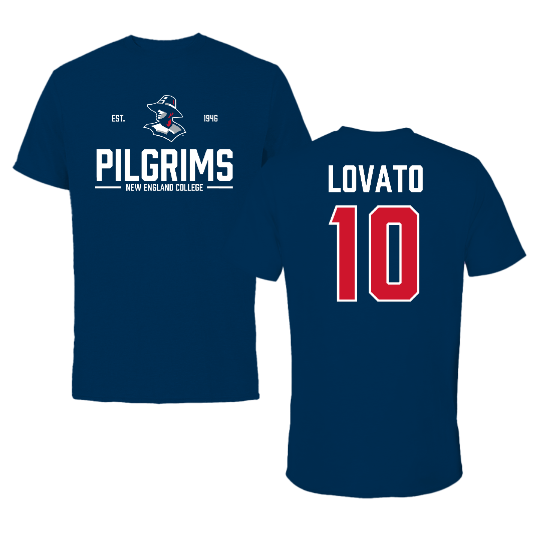 New England College Basketball (W) Navy General Performance Tee - #10 Jade Lovato