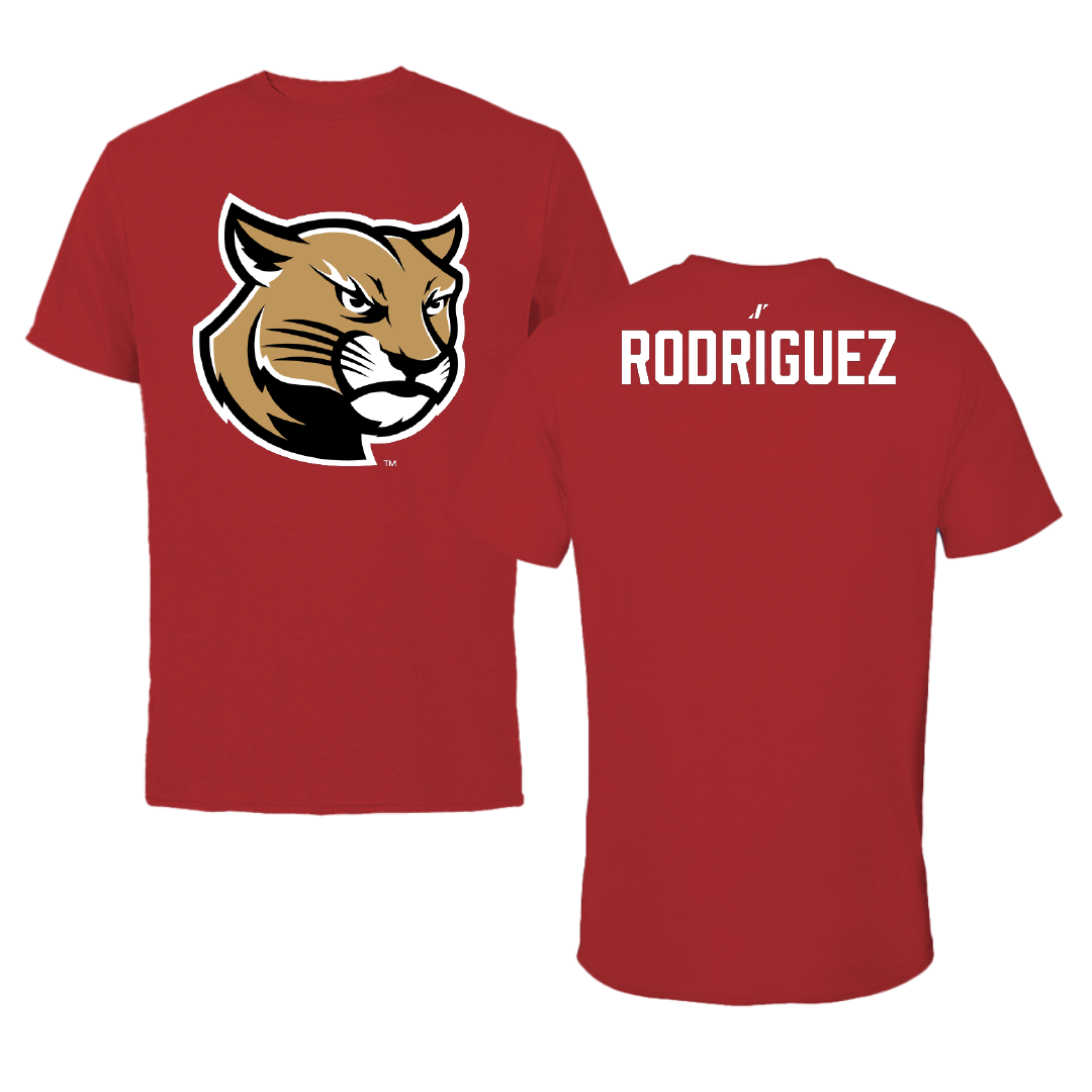 Southern Illinois University Edwardsville Cheer Canvas Red Tee - Naomi Rodriguez