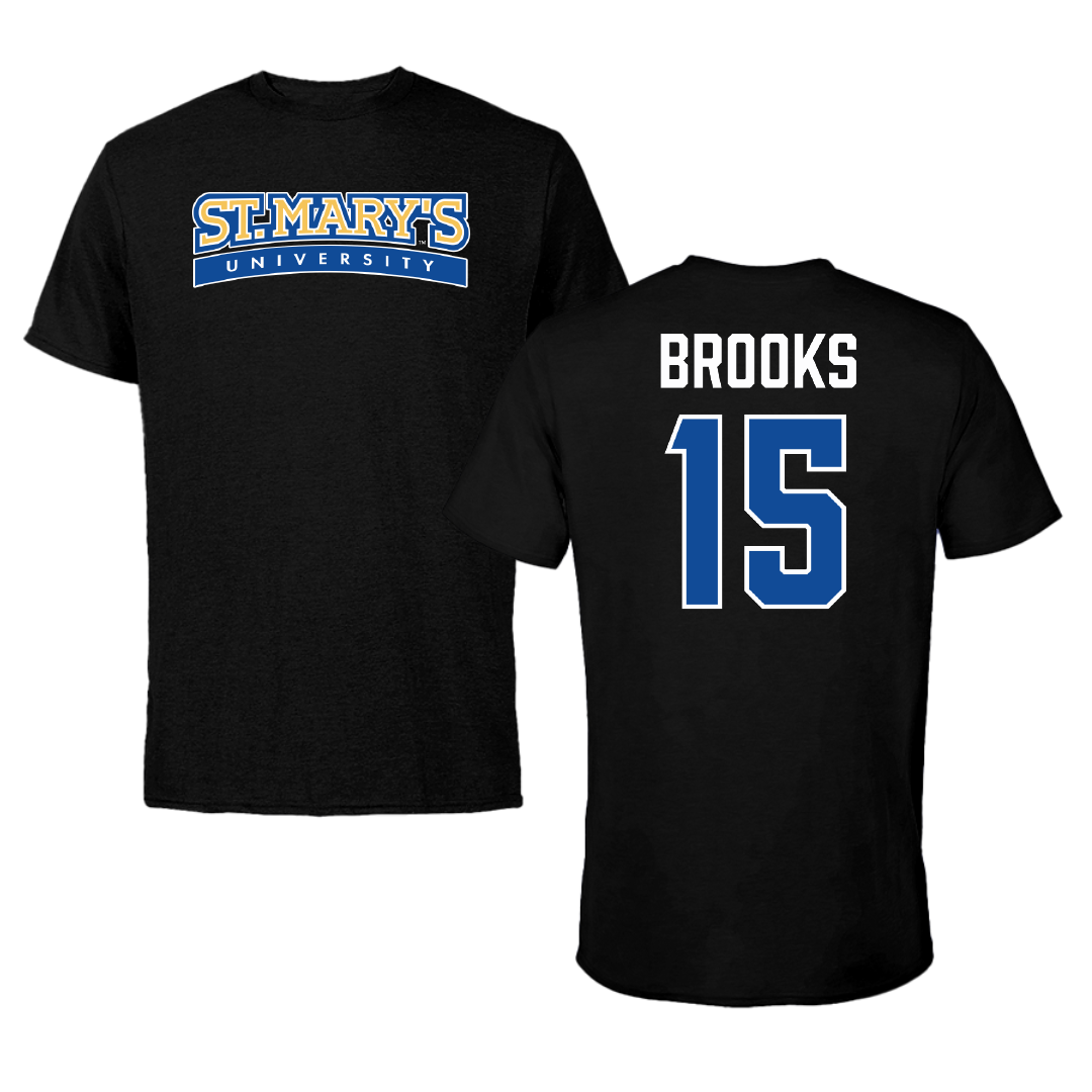 St. Mary's University (Texas) Baseball Black Tee - #15 Garrett Brooks