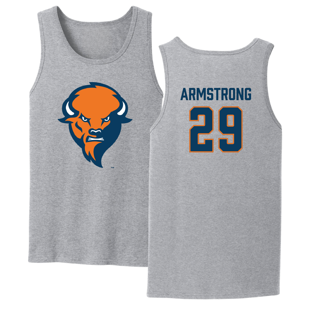 Bucknell University Lacrosse Sport Gray Tank Top - #29 Thomas Armstrong