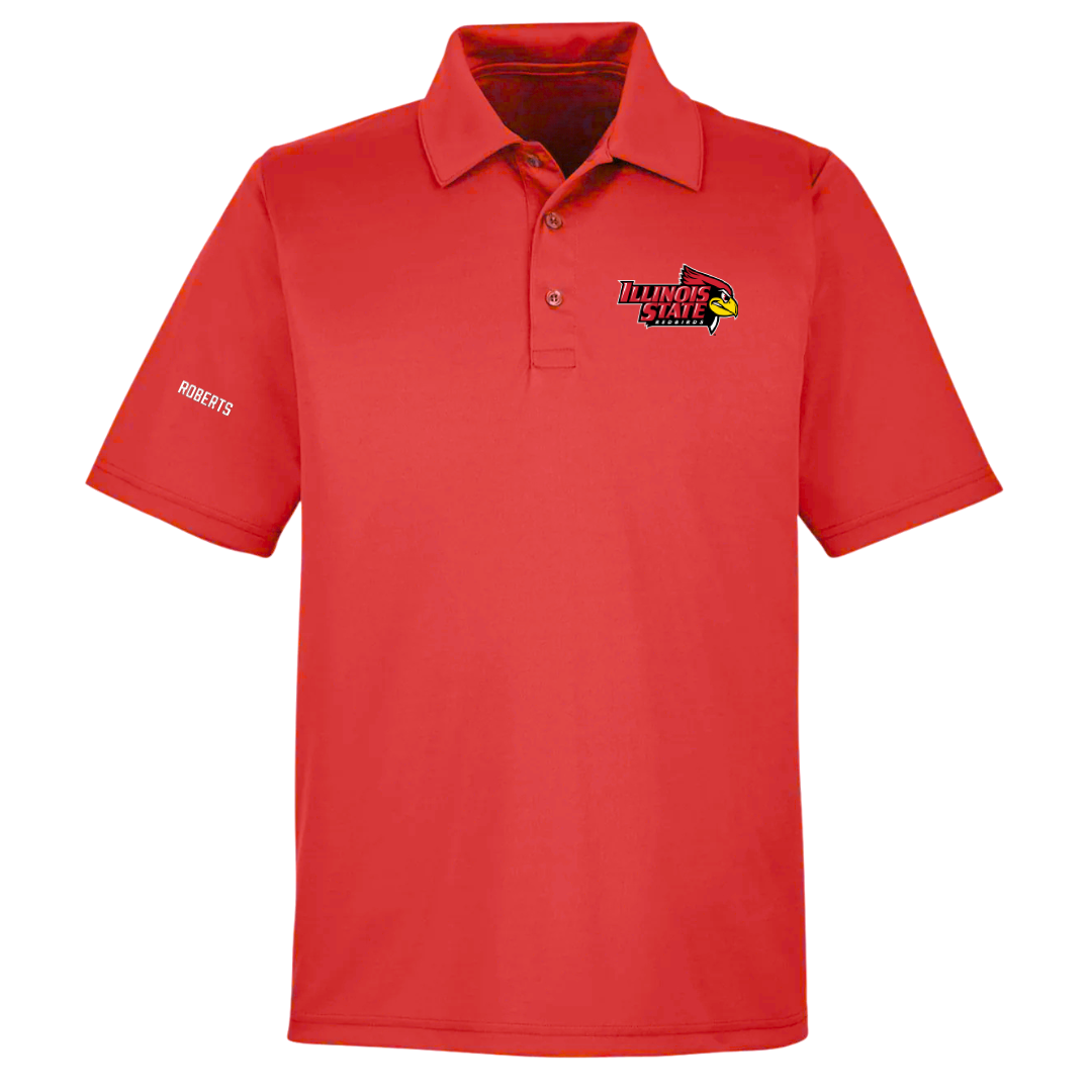 Illinois State University Track and Field Red Polo - Windsor Roberts