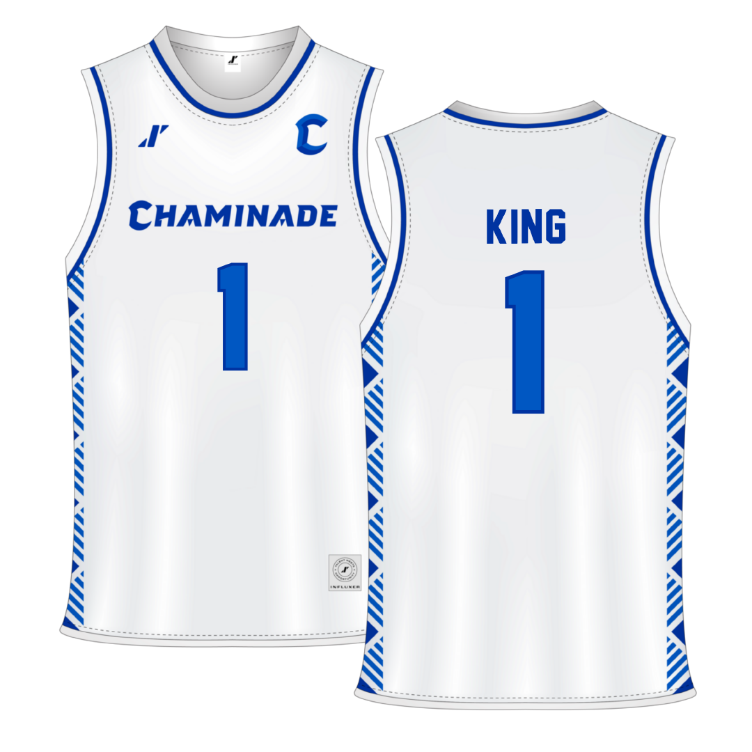 Chaminade University White Basketball Jersey - #1 Kenton King