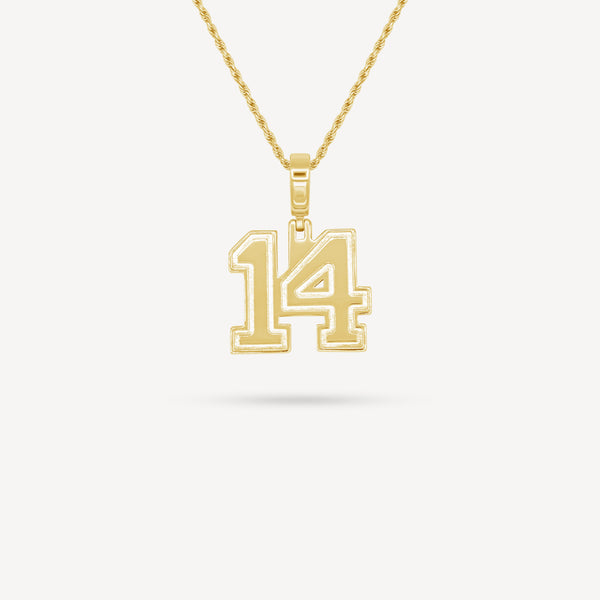 Gold Presidents Pendant and Chain - #14 Erick Covington
