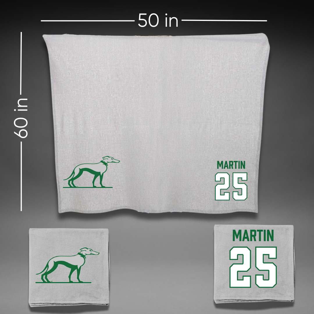 Eastern New Mexico University Baseball Gray Blanket - #25 Adrien Martin