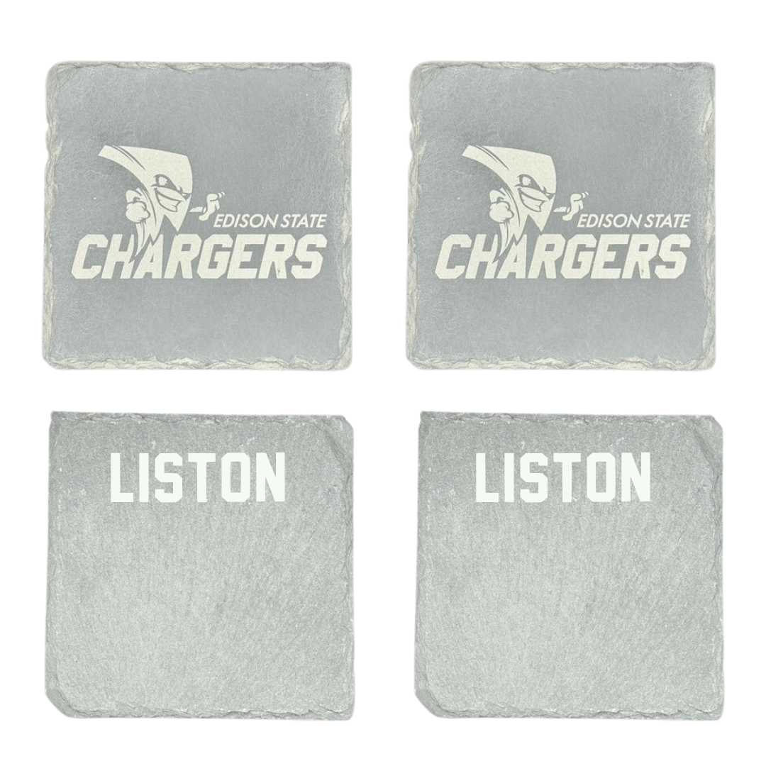 Edison State Community College Baseball Stone Coaster (4 Pack)  - Parker Liston