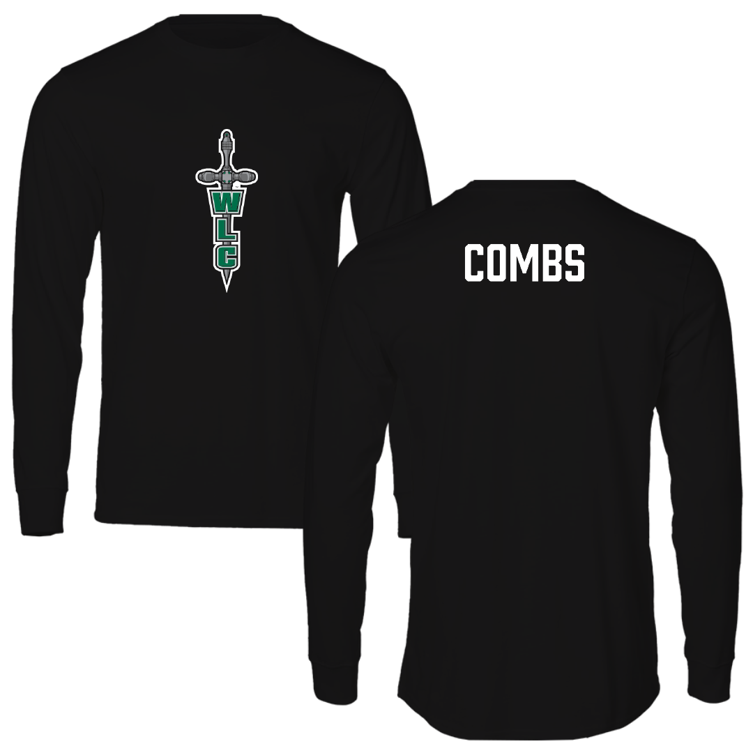 Wisconsin Lutheran College Football Black Performance Long Sleeve - Krishun Combs