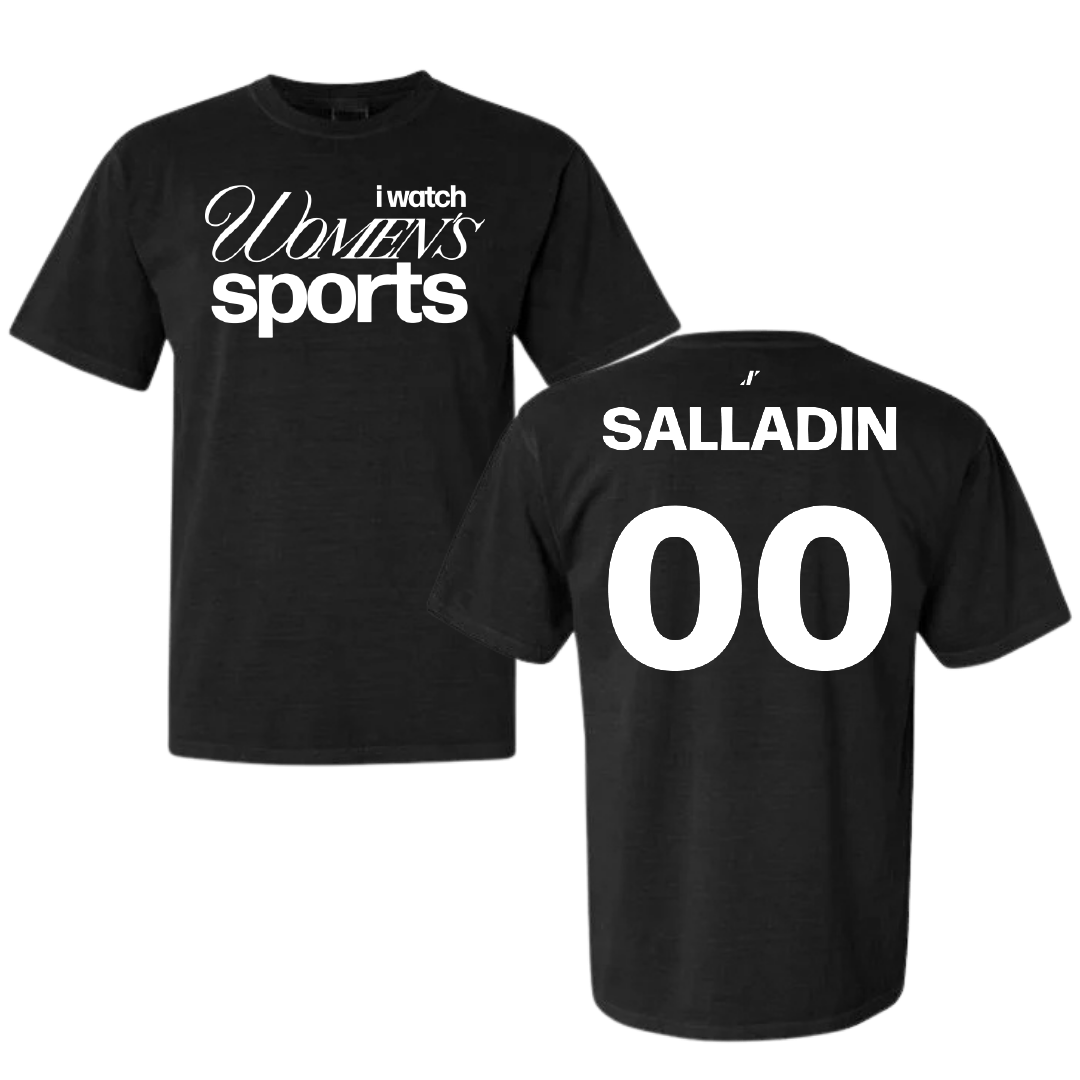 Soccer (W) Black WHM Comfort Colors Tee - #00 Sophia Salladin