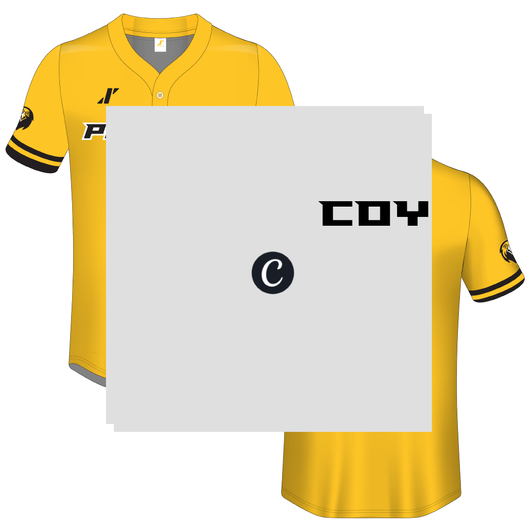 Pfeiffer University Gold Button-Down Jersey - #4 Conner Coy