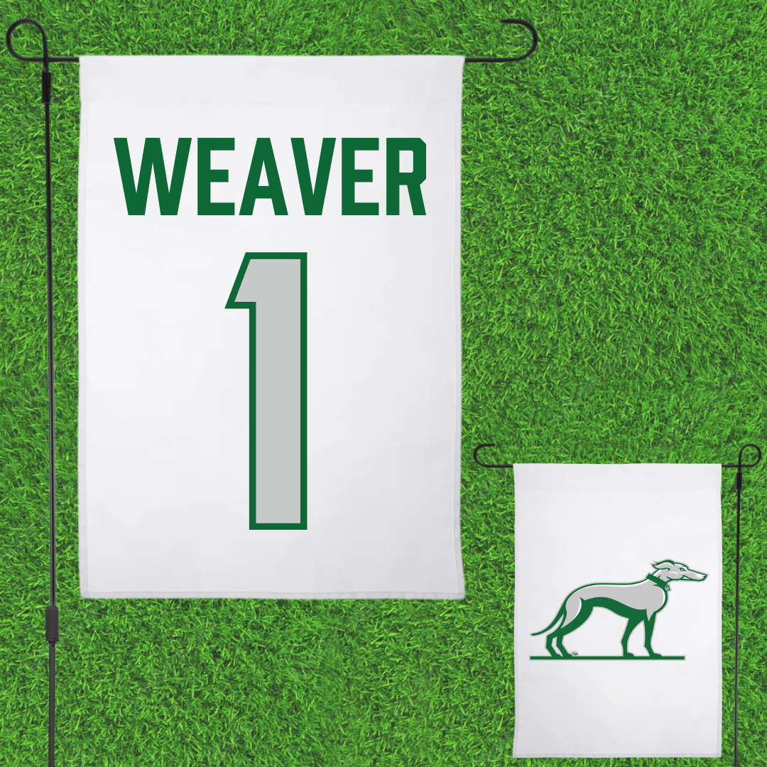 Eastern New Mexico University Baseball White Garden Flag - #1 Ryan Weaver