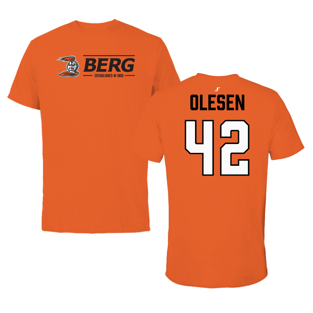 Heidelberg University Baseball Orange General Tee - #42 Jameson Olesen