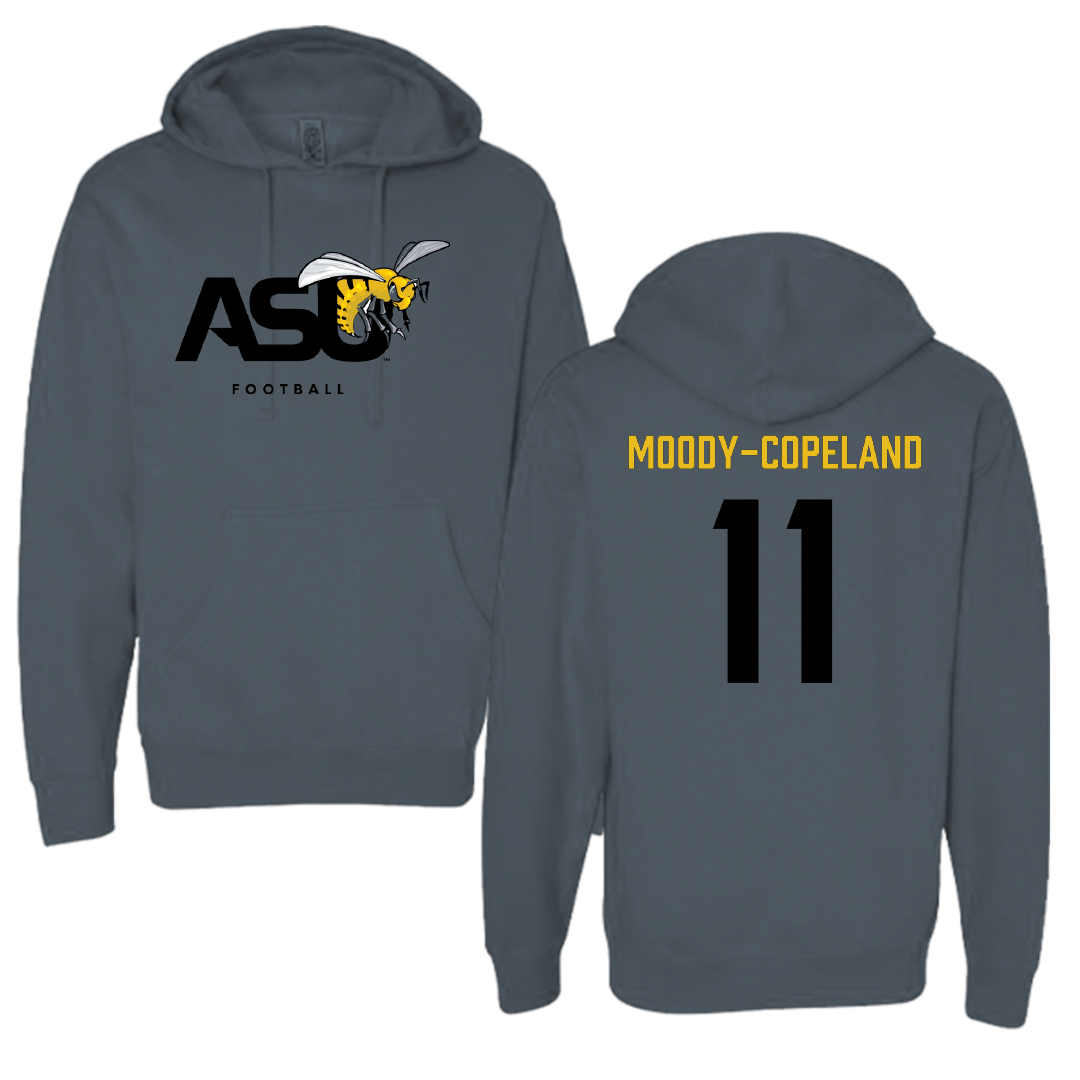 Alabama State University Football Dark Gray Hoodie - #11 Aydden Moody-copeland