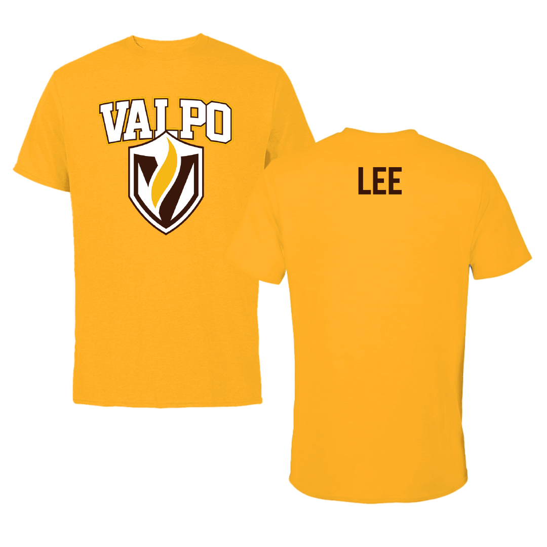 Valparaiso University Golf (M) Gold Performance Tee - Elliot Lee