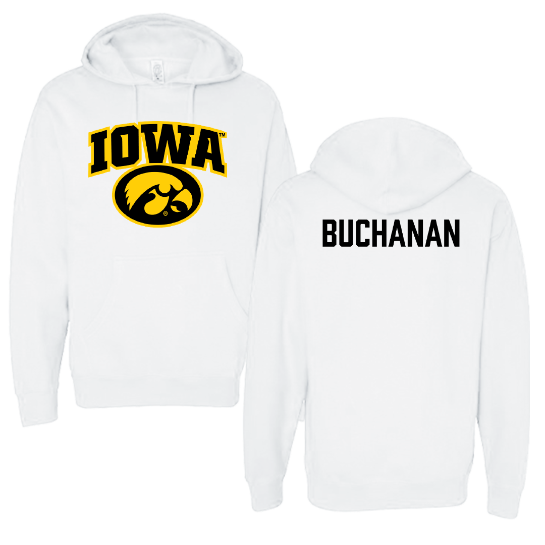 University of Iowa Wrestling White Hoodie - Stephen Buchanan