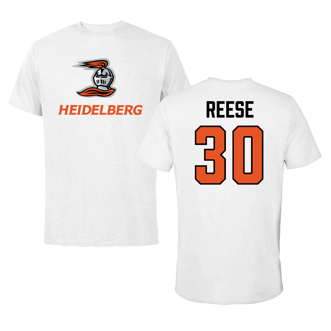 Heidelberg University Baseball White Tee - #30 Luke Reese