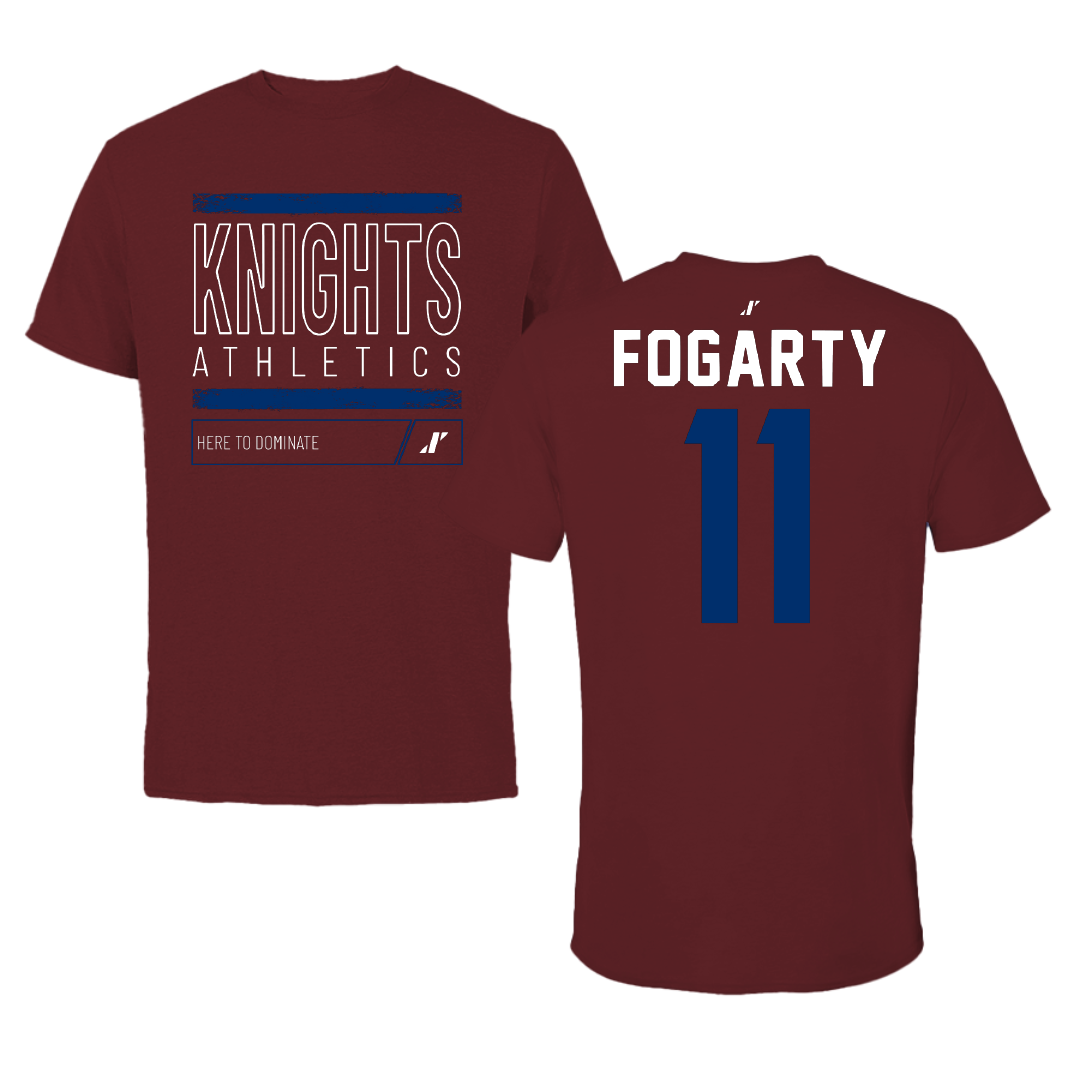 Fairleigh Dickinson University-Metropolitan Campus Bowling Maroon Dominate Performance Tee - #11 Emily Fogarty