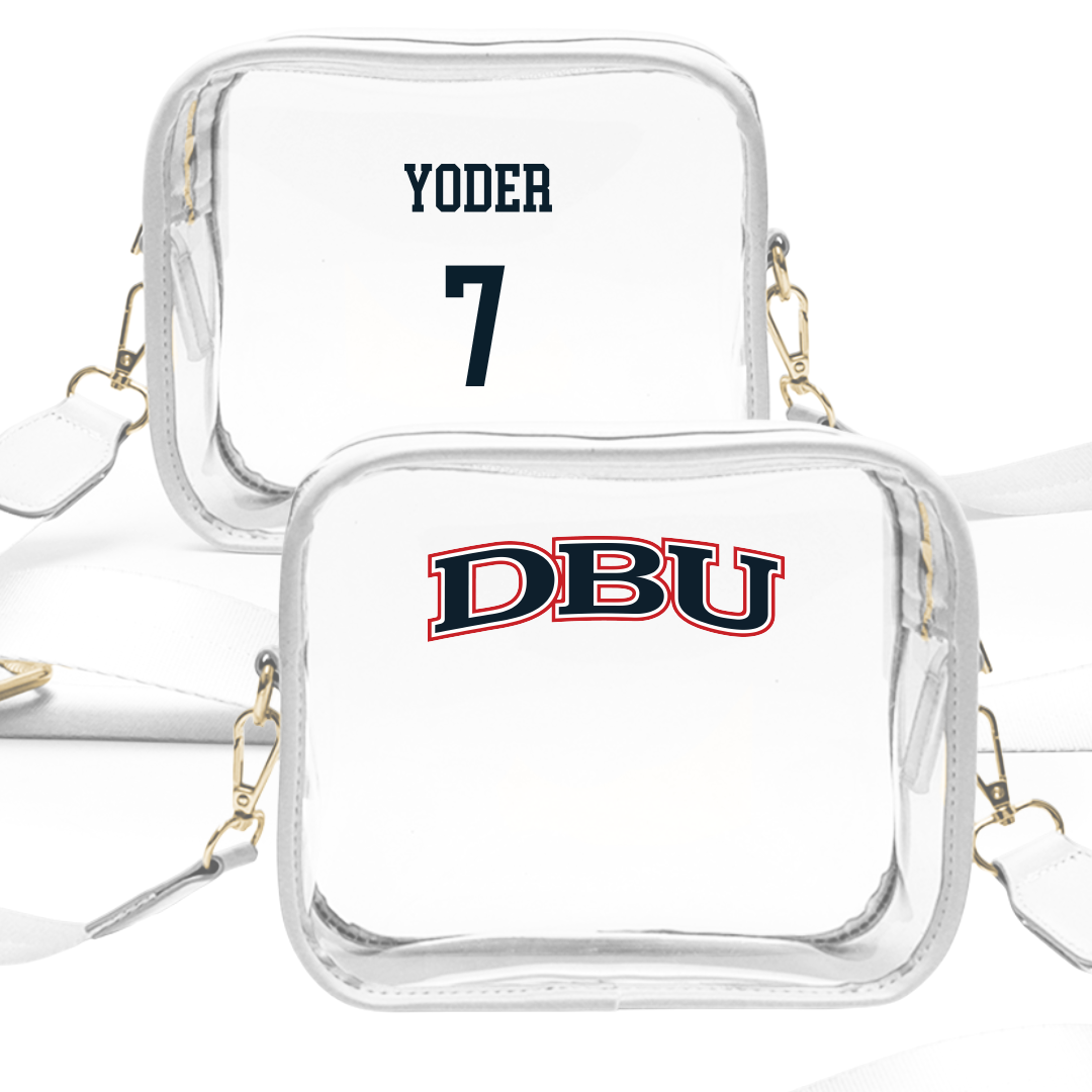 Dallas Baptist University STUNT White Clear Stadium Bag - #7 Makayla Yoder