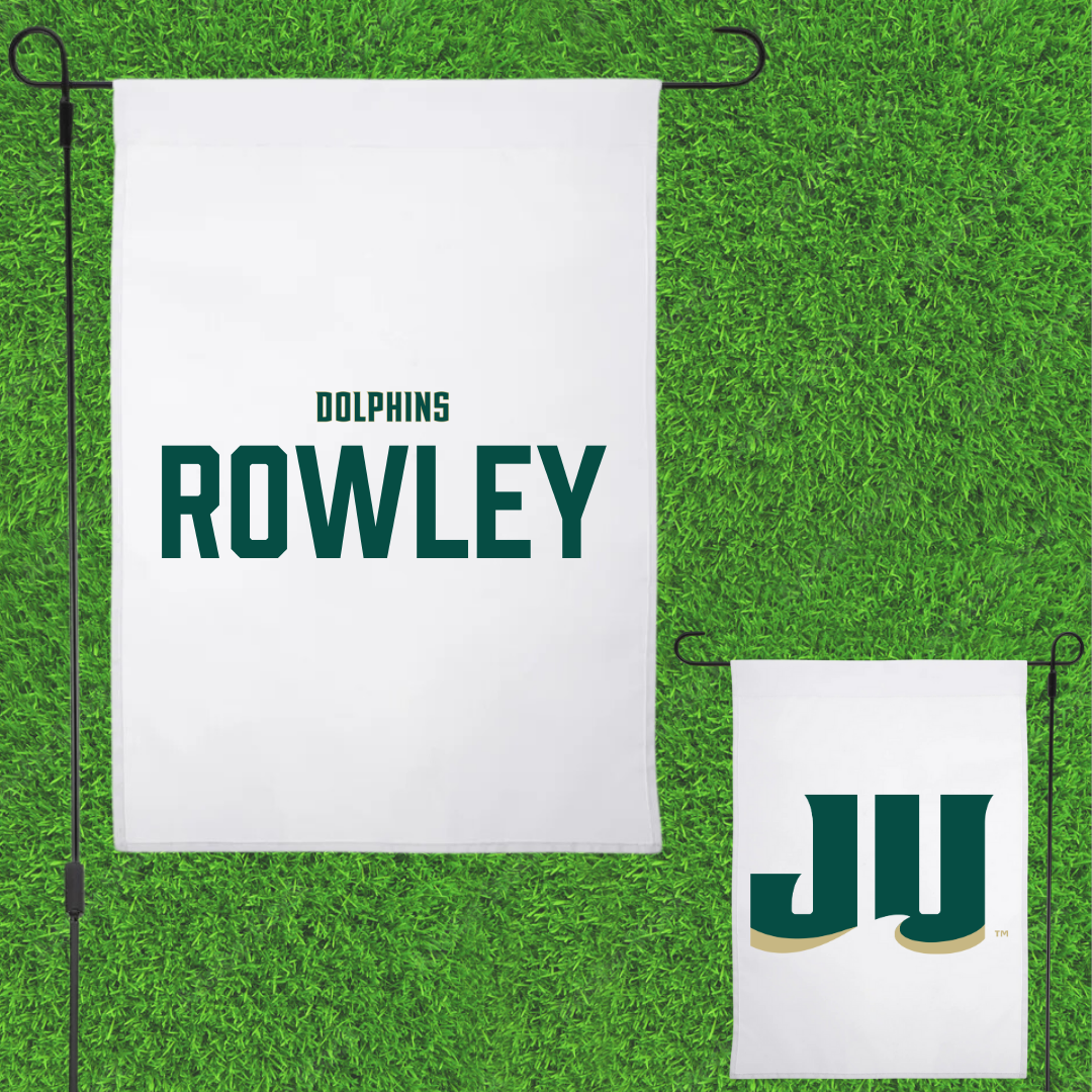 Jacksonville University Rowing (W) White Garden Flag - Kennedy Rowley