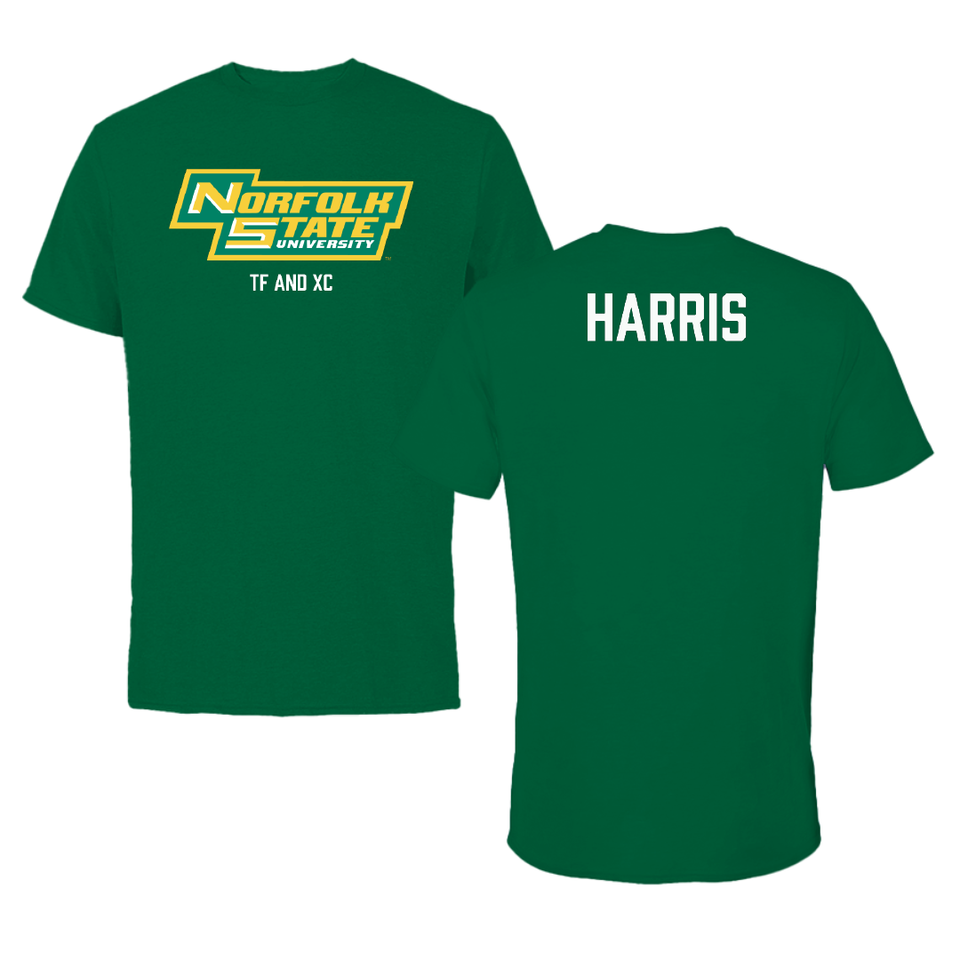 Norfolk State University TF and XC Green Tee - Armani Harris