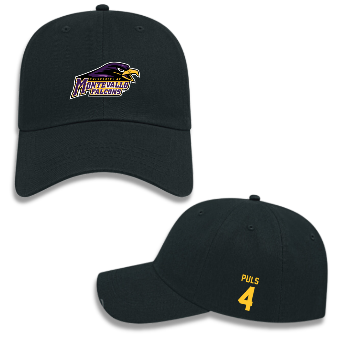 University of Montevallo Baseball Black Hat - #4 Axel Puls