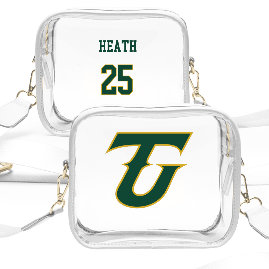 Tiffin University Lacrosse (M) White Clear Stadium Bag - #25 Andrew Heath