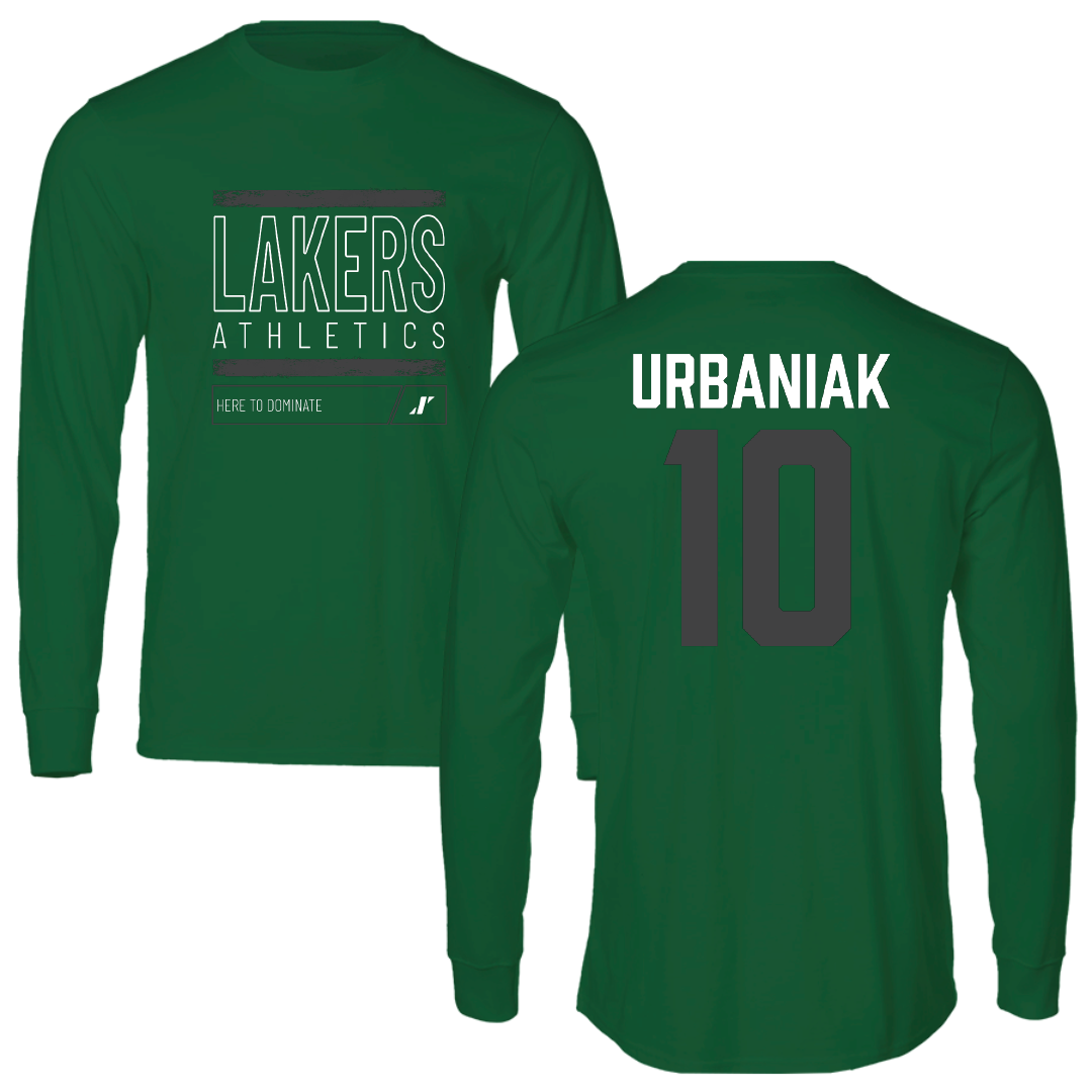 Roosevelt University Softball Green Dominate Long Sleeve - #10 Rebecca Urbaniak