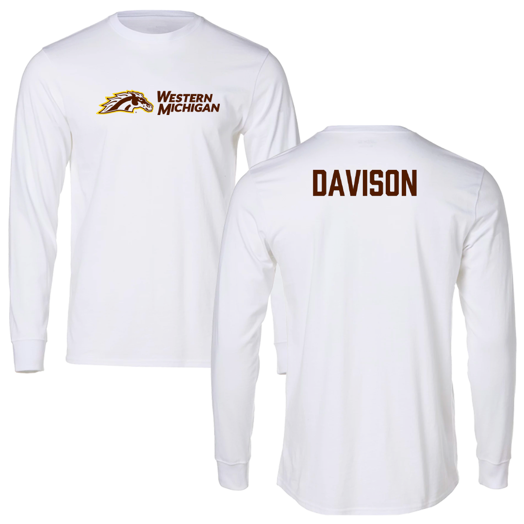 Western Michigan University Tennis White Long Sleeve - Jack Davison