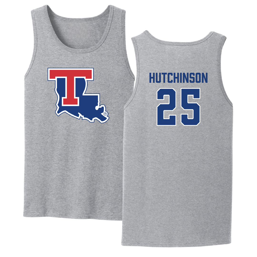 Louisiana Tech University Softball Sport Gray Tank Top - #25 Emma Hutchinson