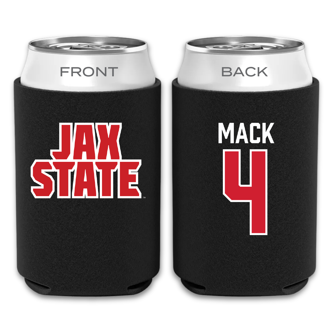 Jacksonville State University Football Black Can Cooler - #4 Jabari Mack