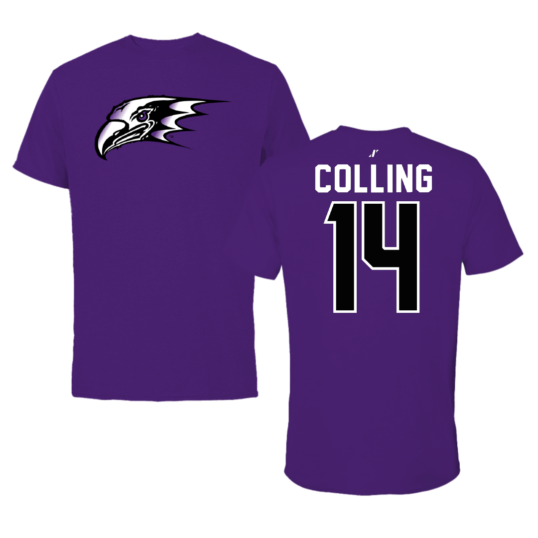 Niagara University Soccer Purple Tee - #14 Baillie Colling