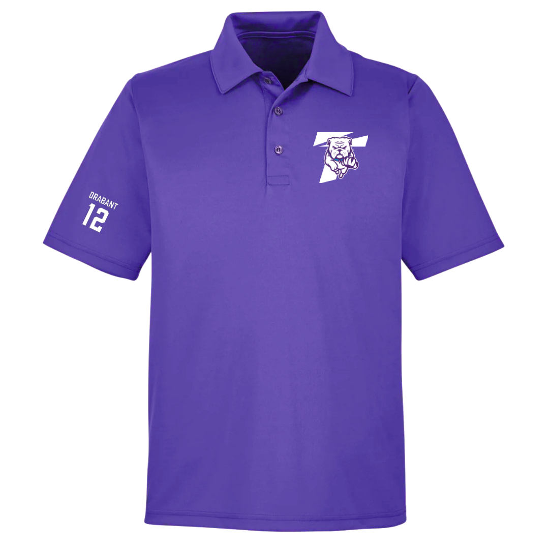 Truman State University Baseball Purple Polo - #12 Reed Drabant