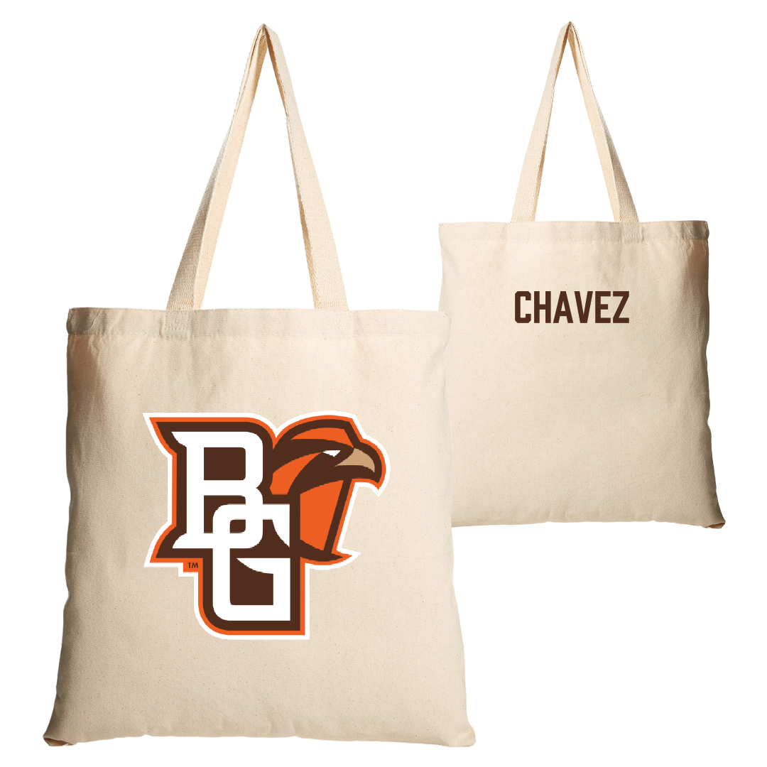 Bowling Green State University Golf (M) Tan Canvas Tote Bag - David Chavez